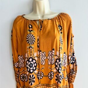 Blush Boho Tunic in Mustard and Navy Small